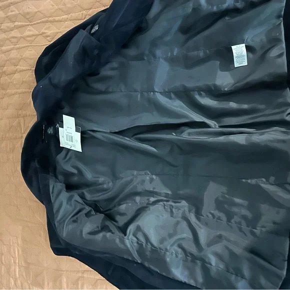 Calvin Klein Jeans Black Pea Coat - Picture 4 of 5